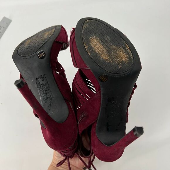 Jessica Simpson Dark‎ Garner Strap Peep Toe Heels - Picture 4 of 5